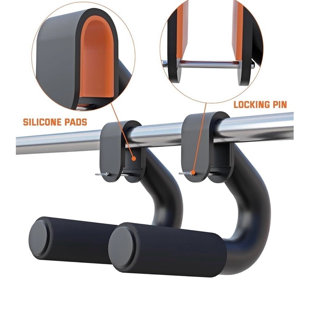 Black Pull-Up Bar Handles - Picture 4 of 4